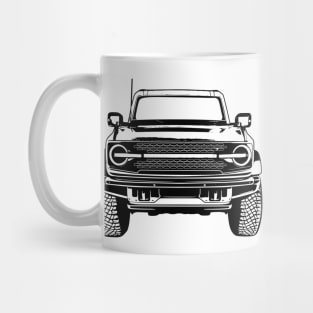 Bronco Badlands Sketch Art Mug